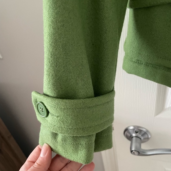 Green Pea Coat - Picture 6 of 9